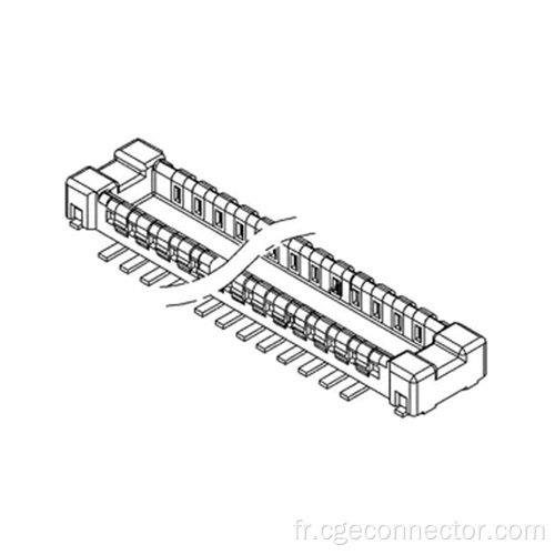 Connecteur de type de type vertical SMT